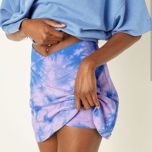 PINK tie dye skort XL NWOT